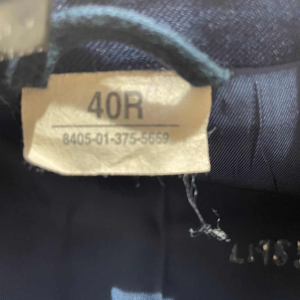 US Air Force Blue Dress Coat Uniform Suit Men's Jacket 40R, Pants 34R 3 Button - Picture 11 of 16